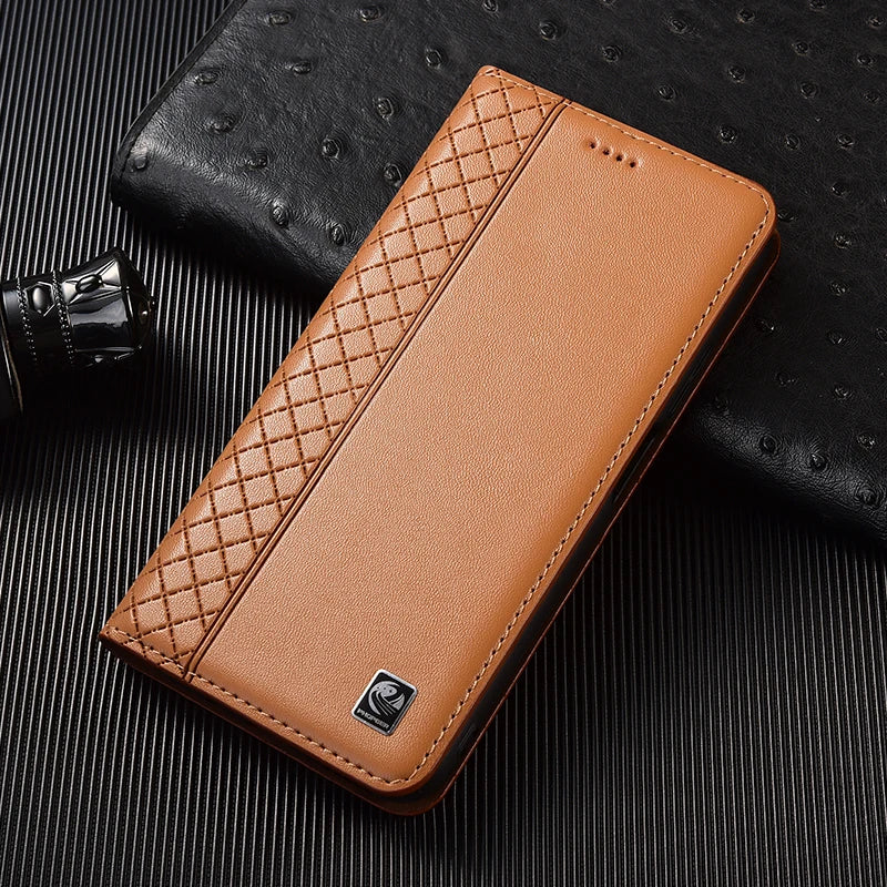 Napa Genuine Leather Case For Apple iPhone 7 8 X XS XR 11 12 13 14 15 16 17 Pro max Plus Phone wallet Flip Cover Cases