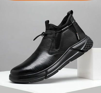 Fashion Safety Shoes Men's Work Steel Toe Caps Male Indestructible Protective Shoes Puncture-Proof Security Footwear Work Boots