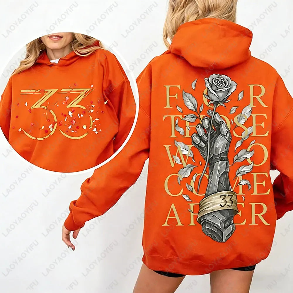 Expedition 33 for Those Who Come After Quote Gamer Hoodie Gustave Clair Obscur Fan Women Sweatshirt Game Tribute Apparel Hoodie