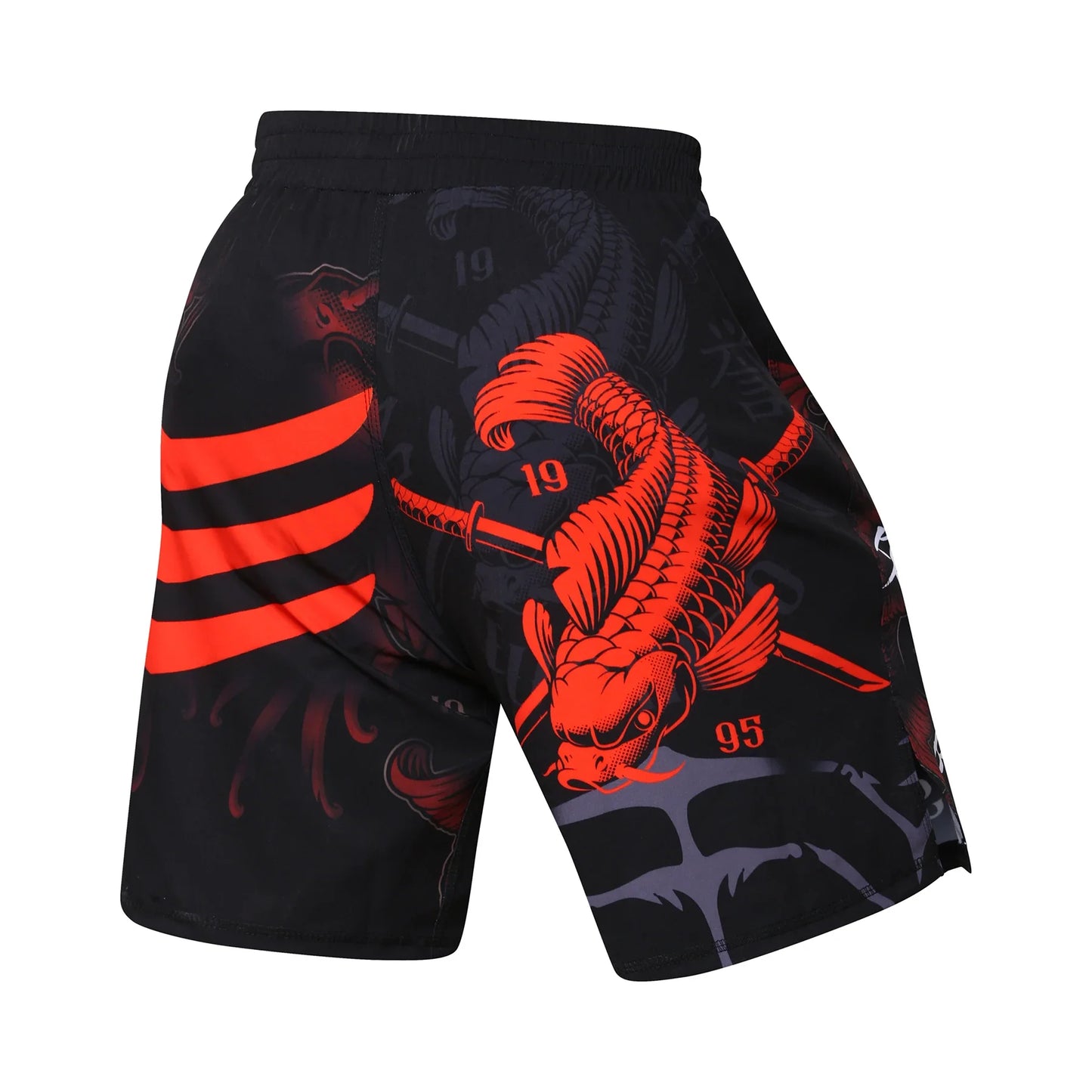 Training Fight Shorts Men's Boxing MMA Combat BJJ Grappling Fitness Muay Thai Kickboxing No Gi Shorts With Sublimation Printed