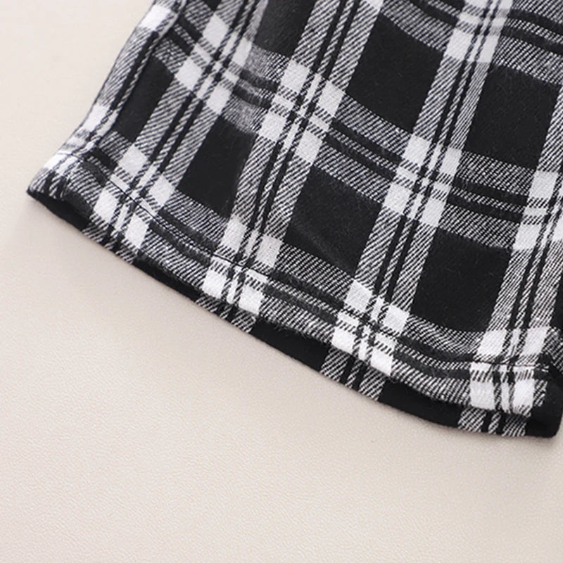 Boys clothing set summer Korean style striped T-shirt checkered shorts fashionable children's cotton 2 piece casual baby clothes