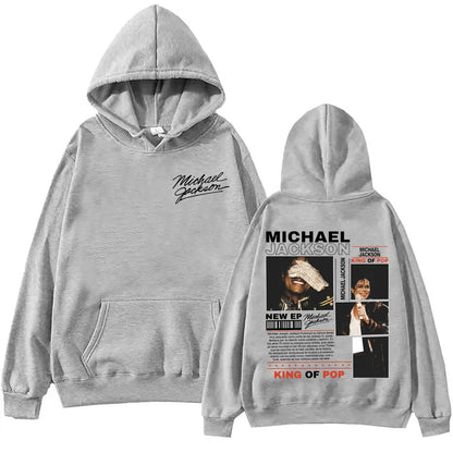 Rock Singer Michael Jackson Merch Hoodies Men Women Fashion Vintage Hooded Sweatshirts High Quality Fleece Oversized Pullovers