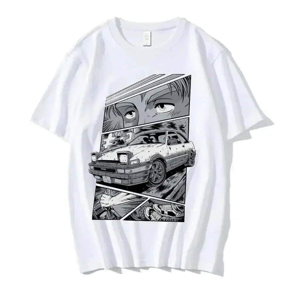 Initial D T Shirt Japanese Anime Graphic Funny Harajuku Manga T Shirt Fashion Casual Short Sleeve T Shirt Women Clothes
