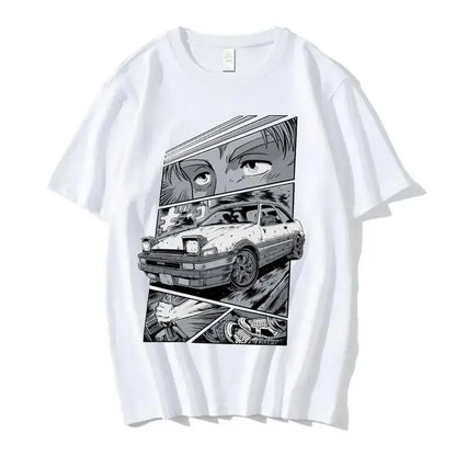 Initial D T Shirt Japanese Anime Graphic Funny Harajuku Manga T Shirt Fashion Casual Short Sleeve T Shirt Women Clothes