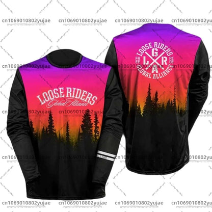 2025 newcomer motorcycle riding jerseys Loose rider shirt DH off-road motorcycle breathable sports T-shirt