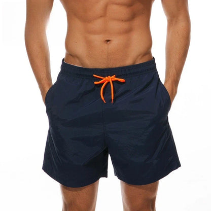 Men's Quick Dry Beach Shorts Summer Breathable Water-Resistant Effect Sports Casual Shorts Male Swimming Surfing Shorts New
