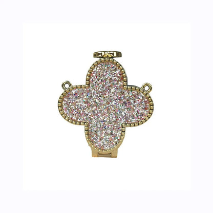 Mini Coin Purse Clover Luxury Fashion Shiny Rhinestone Evening Clutch Handbag for Women, New Sparkling Release