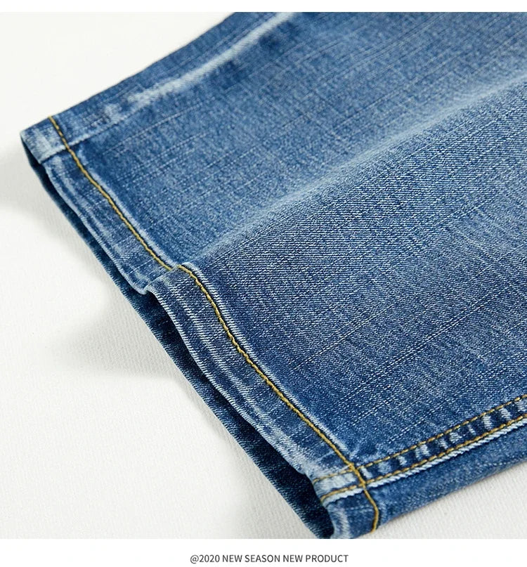 2026 Summer Shorts Jeans Men Denim Pants Stretch Dark Blue Fashion Design Men's Jeans Slim Straight Male Short Jeans Hombre