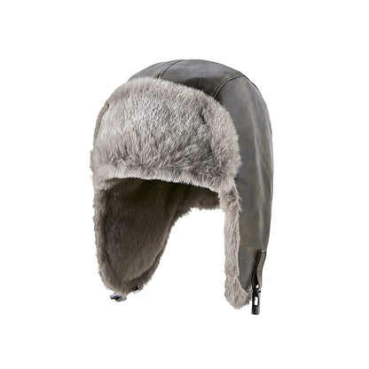 Men Winter Trapper Aviator Trooper Earflap Warm Russian Waterproof Ski Hat Women Bomber Cap Ear Protectors Dad Thick Fleece Hats