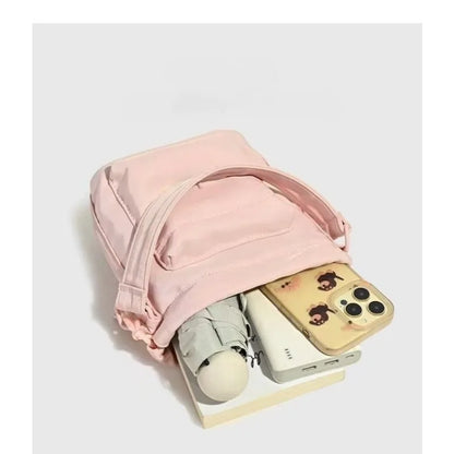 New fashionable and versatile women's crossbody bag, simple and casual shoulder bag, women's small backpack, nylon cloth bag