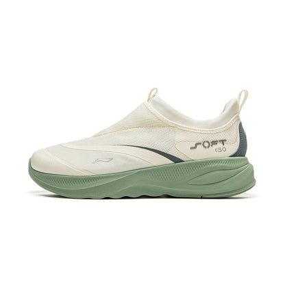 Men's SOFT GO 2 Walking Shoes COMFOAM Slip-on Soft Thick Heel LiNing Comfortable Wearable Sports Casual Shoes AGLV005
