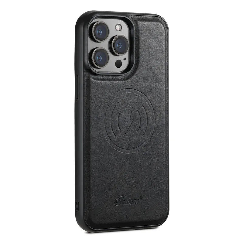 Magsafe Magnetic 2 In 1 Detachable Wallet Leather Case For iPhone 12 13 14 15 16 17 Pro Max Plus 16E 17 Air Holder Cover