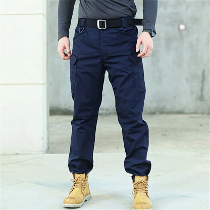 Plus Size Men's Elastic Tactical Pants Camping Hiking Fishing Trekking Climbing Outdoor Trousers Quick Dry Sports