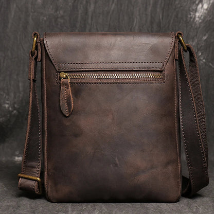 High Quality Messenger Bag For Men Genuine Leather Crossbody Bag Male Easy Travel Shoulder Bag for Tablet Men's Leather Handbag
