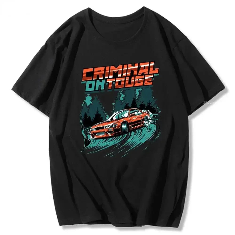 Initial D T Shirt Japanese Anime Graphic Funny Harajuku Manga T Shirt Fashion Casual Short Sleeve T Shirt Women Clothes