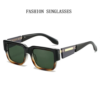 Retro Sunglasses Women Trendy Vintage Square Sunglass Men Fashion Glasses Shades Luxe Lunette Soleil Femme Gafas De Sol Hombre
