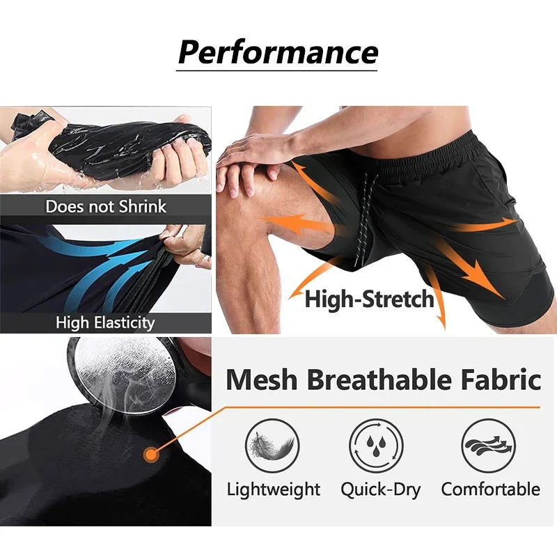 Y2K Summer Men Streetwear Anime Berserk Oversize Active Athletic Gym Short Pants Training Fitness Workout Track Shorts Clothes