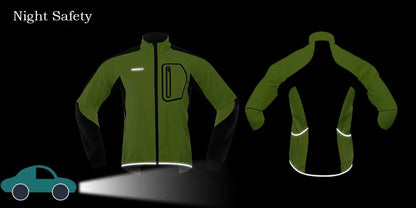 Winter Men's Cycling Jacket Bicycle Softshell Fleece Thermal Motorcycle Windbreaker Raincoats Bike Outdoor Sport BG011