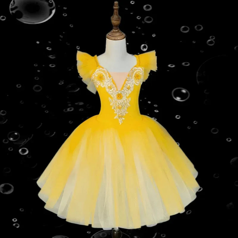 Girl Ballet Dress Tutu Outfit Vestidos Princess Dance Costumes Kids Clothes Summer Girls Dresses Ballet Leotards Children's Day