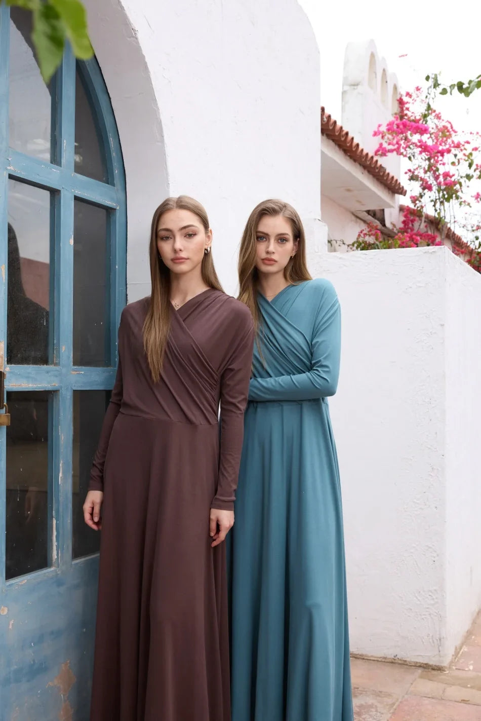 AS SS26 Flowy elegance wrap Maxi dress lightweight fabric flattering dressy woman clothes
