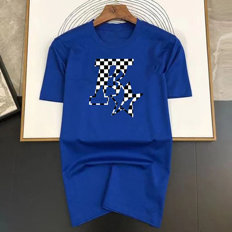 Men's and Women's New Star K Top Basic Cotton T-shirt Summer round neck fashionable casual short sleeves