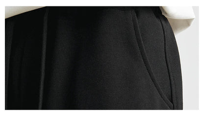Men's Summer New American Casual Shorts Straight Loose Five-point Pants Solid Color Drawstring Pocket Micro-elastic Sports Pants