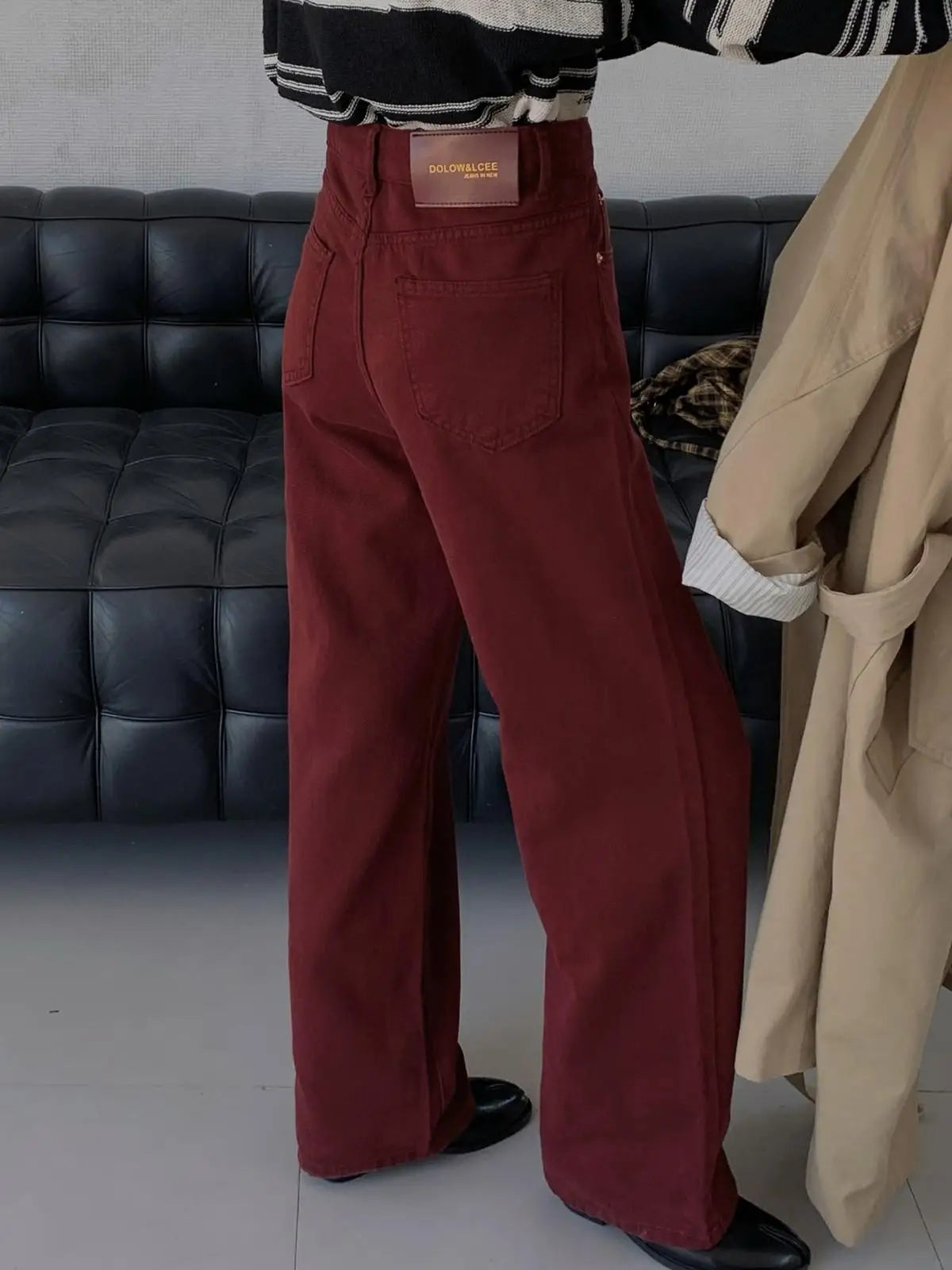 7 Colors Straight Jeans Women Autumn 2024 Wide Leg Straight Denim Pants Streetwear 2024