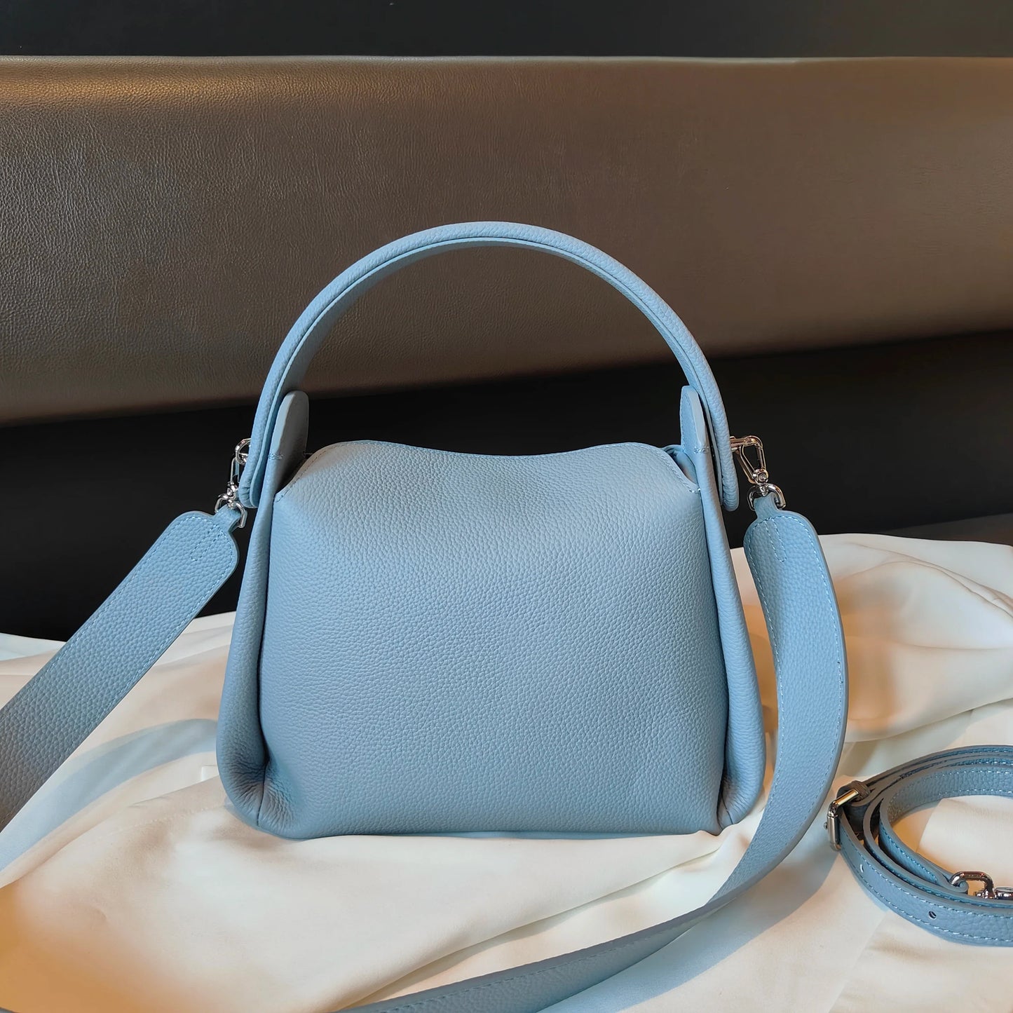 Genuine Leather Women's Luxury Desiger Bag Unique Cigarette Box Design Cowhide Ladies Shoulder Crossbody Bags Female Handbag New
