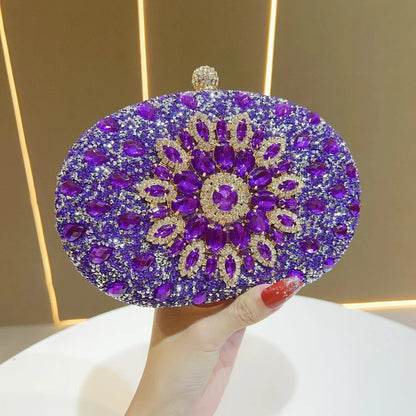Luxurious Diamond-Encrusted Rhinestone Crossbody Small Handbag Versatile Elegant Women's Fashion Accessory