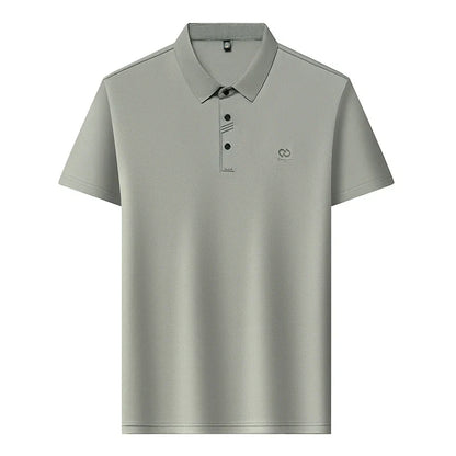 Luxury Brand Men's Polo Shirt Lapel T-Shirt Summer New Cool Letter Embroid Short Sleeve High End Casual Office Business Menswear
