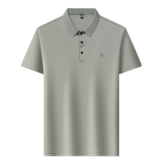 Luxury Brand Men's Polo Shirt Lapel T-Shirt Summer New Cool Letter Embroid Short Sleeve High End Casual Office Business Menswear