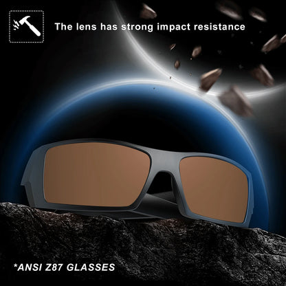 Z87 Polarized Sunglasses Men Women Wrap Around Sport Driving UV400 Retro Vintage Shield Safety Glasses 8231