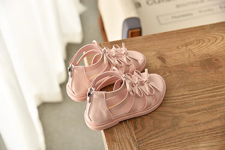 Size 21-36 Kids Sandals For Girl Summer Outdoor Beach Shoes Girls Gladiator Sandals Small Cute Bowknot Baby Toddler Girl Sandals