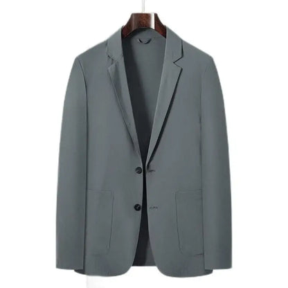 Spring Summer Casual Sunscreen Blazers Men Lightweight Solid Fashion Suit Coat Thin Male Business Single Breasted Blazer Outwear