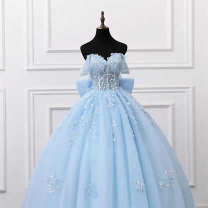 Shiny Party Dress 15 Quinceanera Dresses Ball Gown Glitter Prom Dress With Bow Tie High-end 15 Year Old Gown Customized 2025