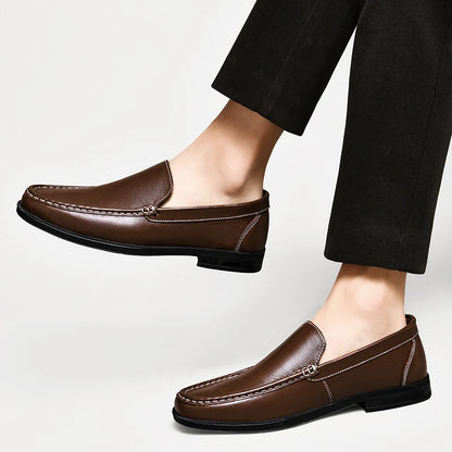 Male Comfy Walking Shoe Genuine Leather Slip on Mens Loafers New Trend Casual Shoes Men Designer Moccasins Hot Sale Drive Shoes