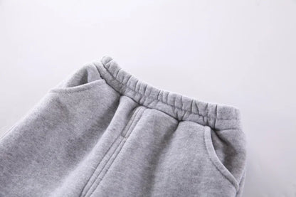 New Autumn Winter Fashion Baby Girls Clothes Children Boys Thicken Hoodies Pants 2Pcs/Set Toddler Sports Costume Kids Tracksuits