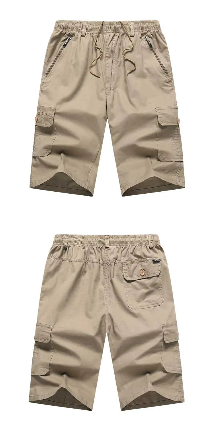 Big Size Men's Sports Casual Shorts Fashion Loose Straight Cargo Shorts Cotton Comfortable Beach Running Short Pants