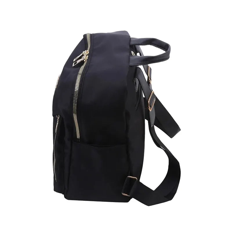 Backpacks Simple Large Capacity New Black Travel Bag For Women Solid Harajuku Student Schoolbag Backpack Unisex Bags High Street