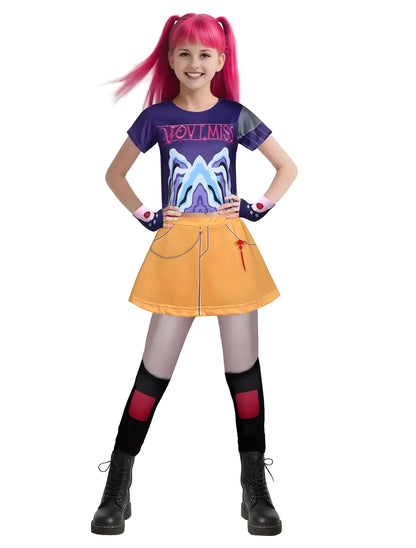 Boy Girls Costume Zoey Rumi Mira Cosplay Pop Singers Womens Halloween Outfits with Accessories