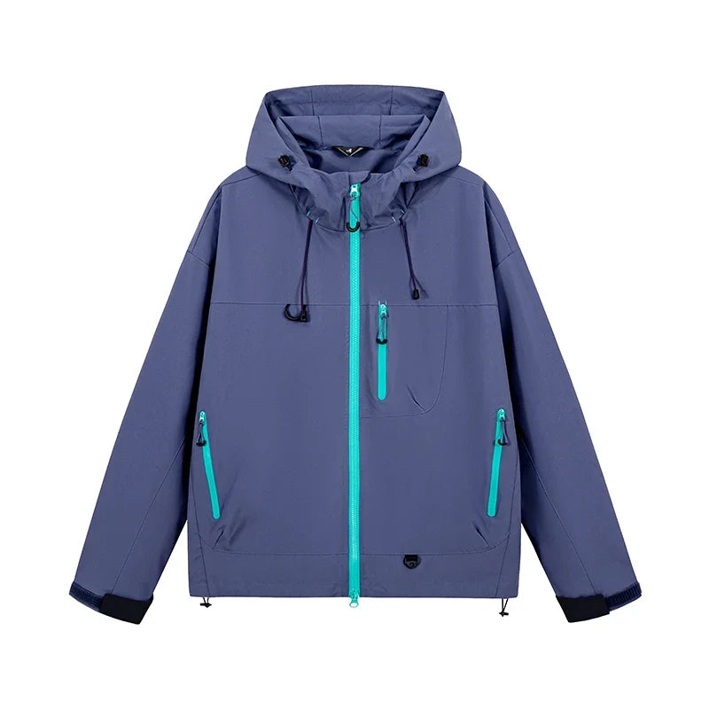 Men's Women's Waterproof Hiking Jacket Trekking Camping Mountaineering Windbreaker Unisex Outdoor Sport Windproof Rain Coat