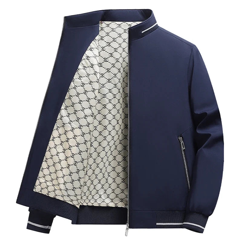 8XL Jacket Men Plus Size Autumn Casual Loose Coats Business Formal Jackets Spring Big Size Windbreaker Solid Outwear 6XL 7XL