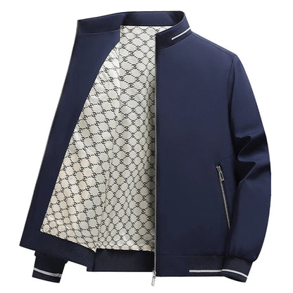 8XL Jacket Men Plus Size Autumn Casual Loose Coats Business Formal Jackets Spring Big Size Windbreaker Solid Outwear 6XL 7XL
