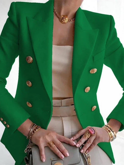 Women's Korean Fashion Long Sleeve Blazer Casual Loose Office Coat Spring Autumn Versatile New Clothing