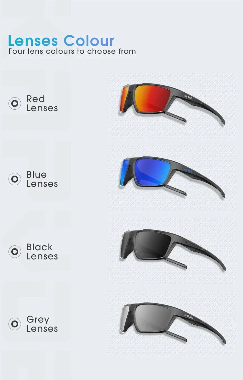 Men Fashion Polarized Sunglasses Cycling Glasses UV400 Eyewear for Men Women Driving Climbing Outdoor Sports Sunglasses