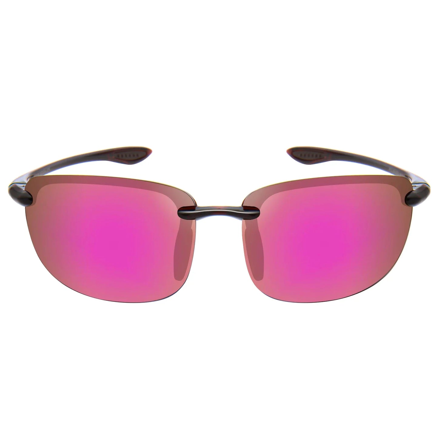 Rimless Polarized Sports Sunglasses Men&Women Tr90 Frame for Running Fishing Baseball Driving （8001）