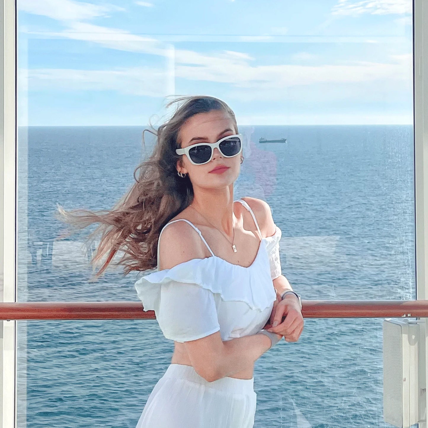 Butterfly Women Oversized Polarized Sunglasses Vintage Shades UV Protection Retro Cat Eye Ladies Sun Glasses ZS2206