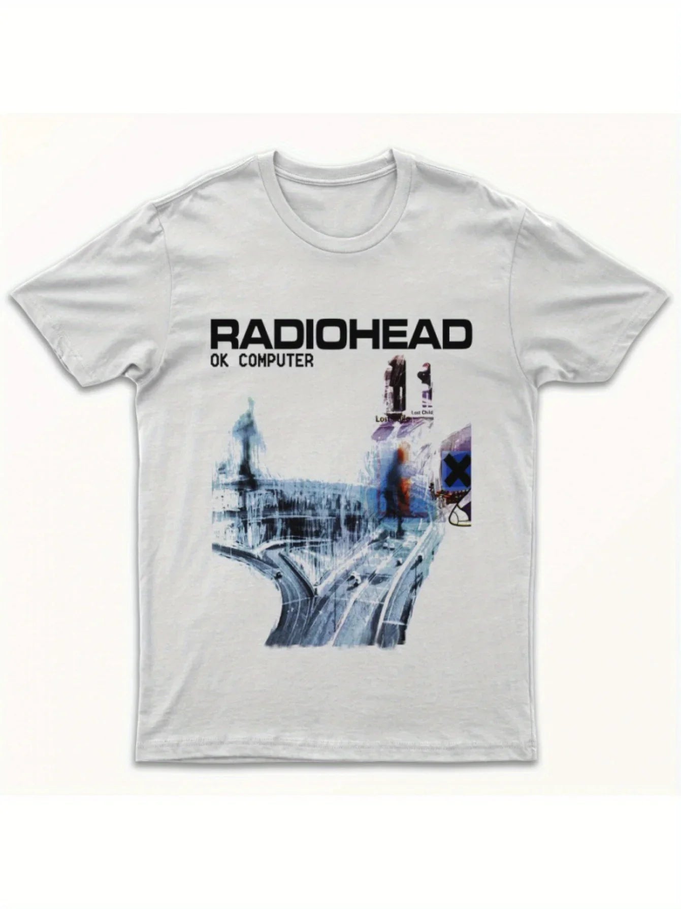Radiohead OK Computer T-Shirt (1997) Nigel Godrich Colin Greenwood Tom York  Men's and women's same high-quality pure cotton