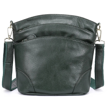 Genuine Leather Women Messenger Bags Cow Leather Crossbody Shoulder Bag Small Female Handbags Capacity Phone Bag for Girls