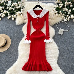 Retro Floral Chiffon Dr Women's Waist Cinched Bubble Sve Me Skirt Tea Break Gentle Soft Sle Korean High Waist A-Lin...